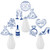 16pcs Something Blue Bridal Shower Centerpiece Sticks Something Blue Before I Do Bridal Shower Decorations for Table Wedding Engagement Party Centerpieces for Bachelorette Party Supplies