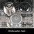 Kitchen in the box Food Processors,Small Meat Grinder & Food Chopper Electric Vegetable Chopper with 2 Bowls (8 Cup+8 Cup)& 2 Bi-Level Blades for Meat/fish/Vegetable/Baby Food,Black