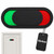 CLISPEED Slide Door Sign Red Green Slider Indicator Door Indicator Privacy Sign Conference Room Privacy Slider for Home Office Restroom Conference Hotels Hospital, 10x4cm, Black