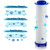 20Pcs Drivese ShowerHead Filters, 2.95 Inch Ion Shower Dropse Head Filter PP Cotton Replacement Cartridge, Water Filter Core Cotton For Handheld Showerheads.