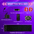2Pcs Sync Devil Led Eyes for Car Windshield, 23.4"X 4.7" Ojos Led para Carro Lights for Truck, Programmable Full Color Animated Matrix Panel, Electra Eyes, Smart App & Remote Control