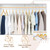 ELONG HOME Wooden Hangers, 30 Pack Slim Wood Coat Hangers with Extra Smooth Finish, Precisely Cut Notches and Chrome Swivel Hook, Wooden Clothes Hangers for Shirt Suit Jacket Dress, Natural