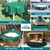 TARPAL 12ft Heavy Duty Round tarp with Accessories 10mil Circle Tarps