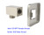 Aquaiaw Solid Brass Square Wall Supply Elbow with Flange, One-Piece Design
