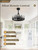 Fanbulous 20 Inch Rustic Ceiling Fan with Light and Remote, Bear and Deer