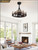 Fanbulous 20 Inch Rustic Ceiling Fan with Light and Remote, Bear and Deer