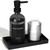 TOLDATLI Mouthwash Dispenser for Bathroom, Clear Black Glass Mouth Wash Pump Dispenser with Cup Holder, 17 Fl Oz Mouthwash Bottle Decanter with Tray, Refillable Mouthwash Dispenser Container TOLDATLI Mouthwash Dispenser for Bathroom, Clear Black Glass Mouth Wash Pump Dispenser with Cup Holder, 17 Fl Oz Mouthwash Bottle Decanter with Tray, Refillable Mouthwash Dispenser Container