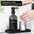 TOLDATLI Mouthwash Dispenser for Bathroom, Clear Black Glass Mouth Wash Pump Dispenser with Cup Holder, 17 Fl Oz Mouthwash Bottle Decanter with Tray, Refillable Mouthwash Dispenser Container TOLDATLI Mouthwash Dispenser for Bathroom, Clear Black Glass Mouth Wash Pump Dispenser with Cup Holder, 17 Fl Oz Mouthwash Bottle Decanter with Tray, Refillable Mouthwash Dispenser Container