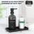 TOLDATLI Mouthwash Dispenser for Bathroom, Clear Black Glass Mouth Wash Pump Dispenser with Cup Holder, 17 Fl Oz Mouthwash Bottle Decanter with Tray, Refillable Mouthwash Dispenser Container TOLDATLI Mouthwash Dispenser for Bathroom, Clear Black Glass Mouth Wash Pump Dispenser with Cup Holder, 17 Fl Oz Mouthwash Bottle Decanter with Tray, Refillable Mouthwash Dispenser Container