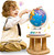SMILESSKIDDO Globe for Kids, Interactive Globe With Lighting And Music