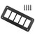 AUXBC 5 Way Rocker Switch Panel Housing Holder, 5 Gang Black Aluminium Rocker Switch Housing Bracket Shell Bracket for Car Truck Marine Boat RV Vehicle
