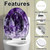 Elongated Toilet Seat Amethyst druse Resin Toilet Seat with Quietly Close Quick Release Hinges Decorative Toilet Seat with Cover Easy to Clean and Install Elongated Toilet Seat Amethyst druse Resin Toilet Seat with Quietly Close Quick Release Hinges Decorative Toilet Seat with Cover Easy to Clean and Install