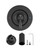 Replacement for Moen Fit Chateau Valve Shower Faucet Trim Kit Only(Valve& Catridge Not Inclued), Pull-on Push-off Design Knob Elegant Handle, Matte Black