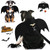 LKEX Dog Bat Wings, Pet Halloween Costume for Medium Large Dogs Funny Dog Clothes with Leads and Pumpkin Bells Puppy Dress Up Halloween Decorations Apparel (Large)