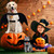 LKEX Dog Bat Wings, Pet Halloween Costume for Medium Large Dogs Funny Dog Clothes with Leads and Pumpkin Bells Puppy Dress Up Halloween Decorations Apparel (Large)