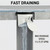 COLDDD Drain Seal for 3-Inch Floor Drains, Sewer Odor and Backflow Blocker