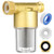 Gerrii 1 Pack Brass Washing Machine Water Filter Reusable, Gold