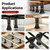 LOSCHEN 2 Pcs Adjustable Bed Support Legs 8.4-13.5 Inch, Heavy Duty Bed Frame Center Support Legs for Bed Slats/Platform Bed,Bed Support Reinforcement Parts Bed Slats Support Leg Bed Replacement Legs