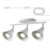 vivihobb 3 Light Plug in Track Lighting Kit,Modern Plug in Ceiling Light Fixture,16.4ft Cord,3 Way Ceiling Spot Lighting,Flexibly Rotatable Light Head (White)