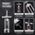 Drincarier screwpull-levers wine opener corkscrew self pulling corkscrew 18/8 stainless steel wine opener