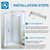 Shower Door Pivot Bracket, Replacement Swing Framed Pivot Bracket