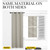 NICETOWN Natural Room Darkening Curtains for Kitchen 42" w x 78" L 2 Panels