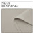 NICETOWN Natural Room Darkening Curtains for Kitchen 42" w x 78" L 2 Panels