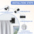 Blackout Curtain Rod, Adjustable Extra Long Drapery Rod for Windows 66 to 184 Inches(5.5-15.3Ft), Wrap Around Heavy Duty Curtain Rods, French Return Room Darkening Curtain Rod, Matte Black