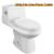 Compatible with American Standard One-Piece Toilets Replaces Parts 738069-0070A or 738109-0070A Flush Valve Assembly for 2-1/4″ to 2-7/8″ Drain Outlet of Toilet Tank