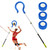 MFBJXC Volleyball Spike Trainer with Adjustable Height & Real Ball Feel