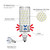 TSOXCO E12 LED Bulbs, 16W Chandelier Light Bulbs 6000K Daylight White, 1400LM 120W Equivalent Non-Dimmable, PC Aluminum Shell, 3 Pack