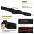 LUMUTATA Cordless Heated Neck and Shoulder Wrap with Vibration, Wireless Neck Massager with Heat, 660nm & 850nm Red Light, 3 Heat Levels, Rechargeable for Daily Neck and Shoulder Comfort, Black