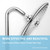 OFFO Shower Head Extension Arm 12 in, S Shaped Shower Arm with Flange High Rise Goose Neck Shower Arm Extension Chrome Finish