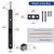 MOSECYOU Flush Bolt French Door Lock 7”, Matte Black, Sliding Mechanism