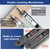 MOSECYOU Flush Bolt French Door Lock 7”, Matte Black, Sliding Mechanism