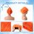 AIVibrat Orange Wig Hair Headband Costume Funny Wigs Blue Wigs for Women (Orange, Medium)