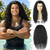 Wallden Hair Black Long Curly Wig for Women and Men Fluffy Mad Funny Wigs for Movie Cosplay Costume Party Halloween（Black）