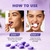 2 Bottle Teeth Whitening Tablets, Purple Toothpaste Tablets with Menthol, Xylitol & Grape Extract, Brighten Teeth, Freshen Breath & Remove Stains- 60 Counts