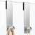 Shower Door Hooks 7.5 Inch,Towel Hooks for Shower Glass Door-Brushed Nickel