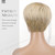 FESHFEN Pixie Cut Wigs Synthetic Short Pixie Haircut Wig with Bangs Glueless Layered Wig Wavy Wigs for Women, Mixed Blonde