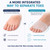 Alignura 3 in 1 Pro Toe Straighteners, Silicone Toe Separators, Transparent
