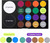 UCANBE Face & Body Paint, Water Activated SFX Makeup Palette - Extra Large White & Black Pan, Professional 18 Color Safe Non Toxic Art Painting Kit for Halloween, Cosplay, Parties, Theater & Stage