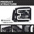 CNNELL LED DRL Bar Headlights Assembly Compatible with 2005 2006 2007 Ford F250 F350 F450 F550 SuperDuty Headlamp(Clear lens Black Housing Clear Reflector)