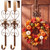 Otoolling 2 Pcs Fall Wreath Hangers for Front Door, 15.5 in, Bronze