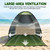 NARMAY Camping Tent, Pop Up Beach Tent, Sun Shelter - Green
