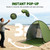 NARMAY Camping Tent, Pop Up Beach Tent, Sun Shelter - Green