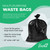 Veska 95-96 Gallon Trash Bags Heavy Duty (Huge 50 Bags W/Ties) 95-96 Gallon Trash Bags Large Black Heavy Duty Can Liners, Large 90-100 Gallon Garbage Can Liners Veska 95-96 Gallon Trash Bags Heavy Duty (Huge 50 Bags W/Ties) 95-96 Gallon Trash Bags Large Black Heavy Duty Can Liners, Large 90-100 Gallon Garbage Can Liners