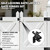Self Closing Gate Hinge and Latch Kit for Wooden/Vinyl Fence Gate