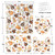 Lindameler 4pcs Fall Thanksgiving Shower Curtain Set Autumn Harvest Pumpkins Turkey Shower Curtain with Non-Slip Washable Bath Rugs, Toilet Lid Cover for Thanksgiving Bathroom Decor Accessory