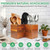 TREWAVE Wooden Corner Utensil Holder for Kitchen Countertop